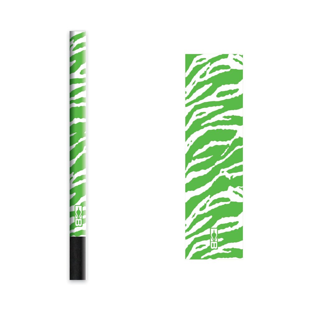Bohning 4" Tiger Print Arrow Wraps, Small, Green & White Tiger