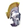 bombayjewel Helmet Corinthian Greek with Yellow Plum Roman Officer Helm Fits Most view 1