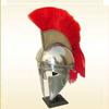 bombayjewel Helmet Corinthian Greek with Red Plum Roman Officer Helm Fits Most view 1