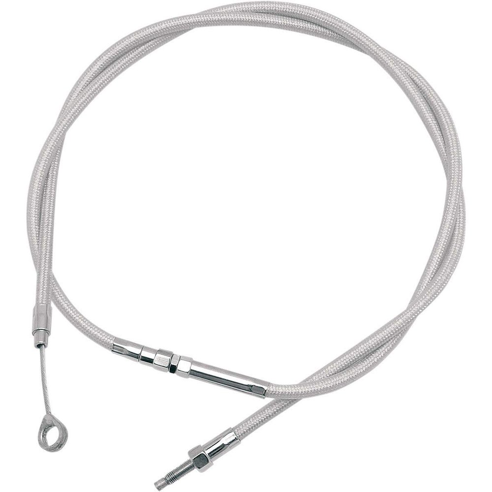 ARMOR COAT CABLES Attractive stainless steel weave with performance and attitude Clear Armor Coat protects chrome and painted surfaces Premium chrome fittings Terminator clutch cables are longitudinally wound for less housing flex