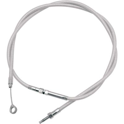 ARMOR COAT CABLES Attractive stainless steel weave with performance and attitude Clear Armor Coat protects chrome and painted surfaces Premium chrome fittings Terminator clutch cables are longitudinally wound for less housing flex