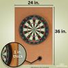 Jelinek Cork Dart Board Backer Wall Cover 36 x 24 x 1 inches view 2