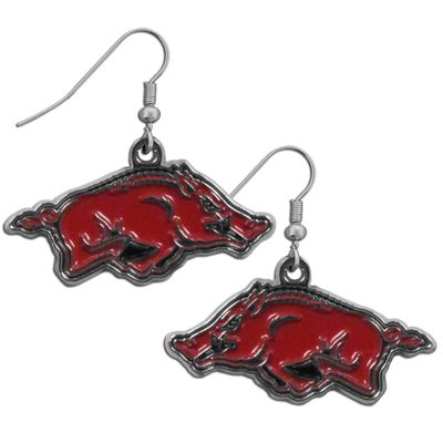 NCAA Siskiyou Sports Womens Arkansas Razorbacks Chrome Dangle Earrings One Size Team Colors