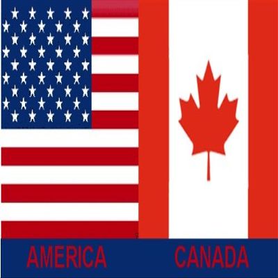2x3 foot USA / Canada - - 2ft x 3ft - - American / Canadian flag