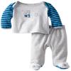 Disney Absorba Baby-Boys Newborn Footed Pant Set, Grey, 6-9 Months view 1
