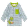 ABSORBA Baby-Boys Newborn B Dinosaurs 3 Piece Jacket Set, Blue/Stripe, 3-6 Months view 2