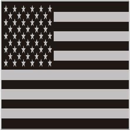 American Subdued Flag USA Sticker Peel and Stick Logo Print
