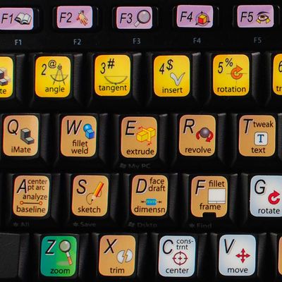NEW AUTODESK INVENTOR KEYBOARD LABELS