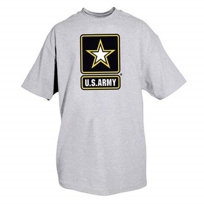 Fox Outdoor Products Army Star One-Sided Imprinted T-Shirt, Grey, 3X-Large