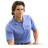 Monterey Club Men's Zone Tech Contrast Polo Shirt #1523 (Classic Blue, Small) view 1
