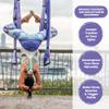 Yoga Trapeze Swing Set for Home & Outdoor | Easy Setup for Strength, Balance & Back Pain Relief | Adjustable Straps & 600lb Capacity, Includes Carrying Bag & Online Tutorials, Purple view 2