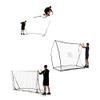 QuickPlay Kickster 2-in-1 Portable Soccer Goal & Rebounder 8x5ft - Durable, Quick Setup Goals for Backyard & Rebounder Net for Kids & Family Training with Carry Bag & Ground Anchors view 4