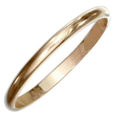 14k Gold Filled Plain Band Toe Ring (5)