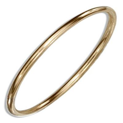 14k Gold 1mm Thin Plain Band Toe Ring (5)