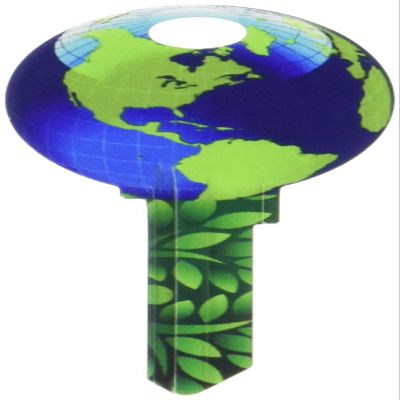 Lucky Line Key Shapes, Earth, House Key Blank KW/11, 1 Key (B127K)