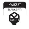 Lucky Line Key Shapes, Earth, House Key Blank KW/11, 1 Key (B127K) view 3