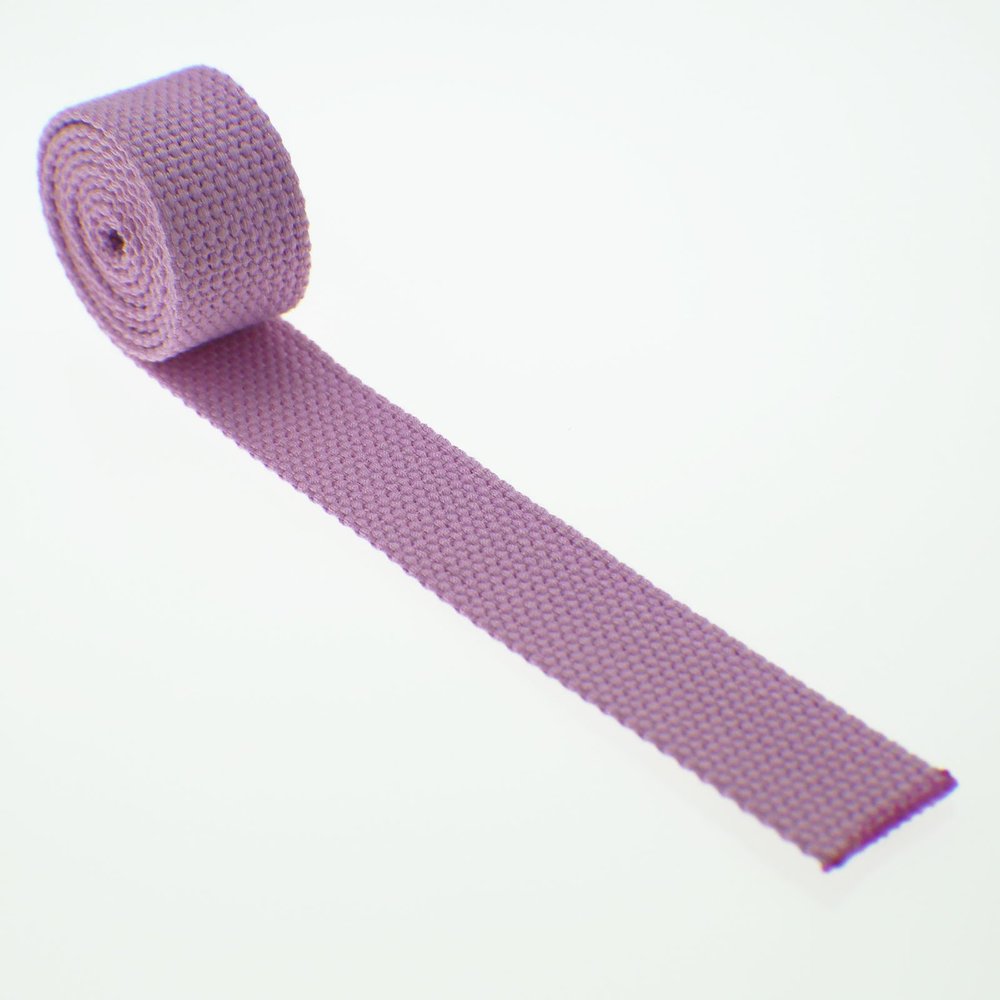 20 Yard Cotton Webbing - 1 Inch (1") Heavy Duty - Choose Your Color (Light Pink)