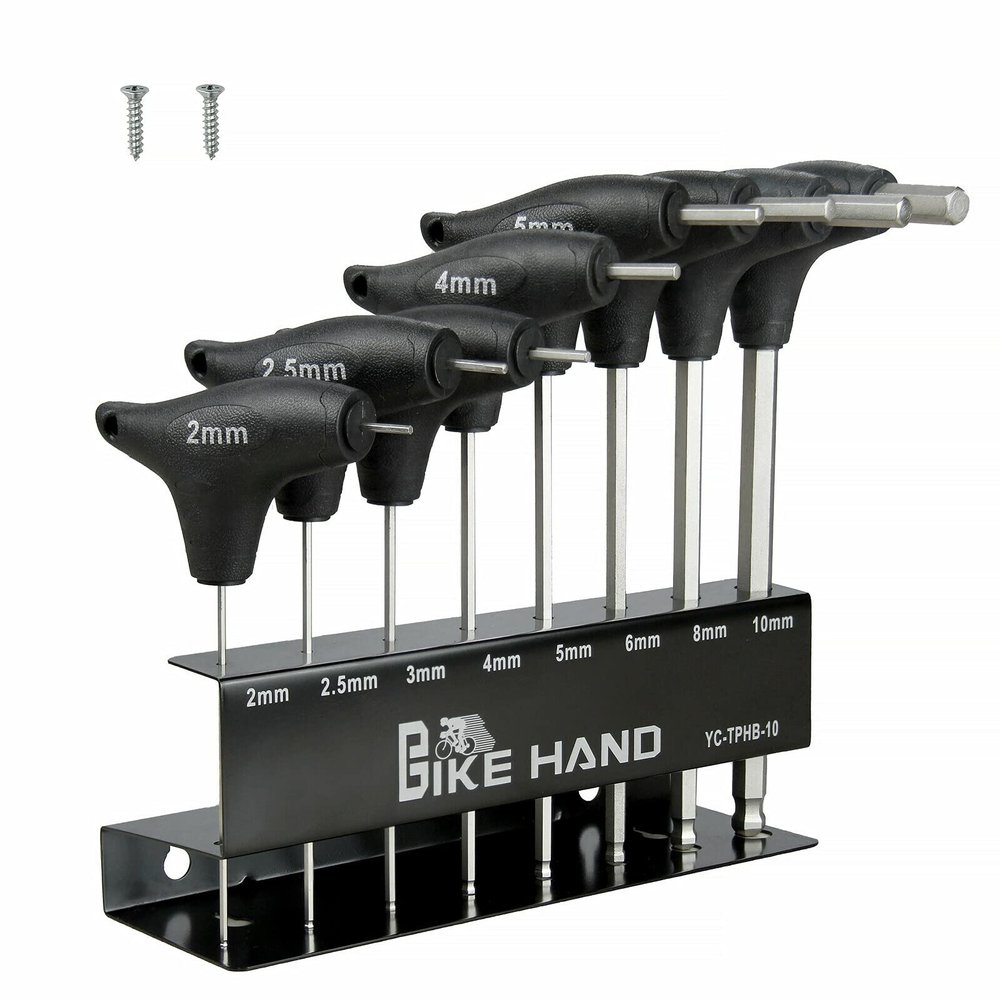 BikeHand Heavy Duty Precise Bike Bicycle Twin Head Hex Allen Wrenches Set