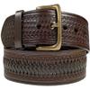 2283 Western Basketweave Hand-Woven Braided Genuine Full Grain Leather Belt 1-1/2"(38mm) Wide (Brown, 40) view 1