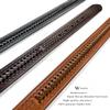 2283 Western Basketweave Hand-Woven Braided Genuine Full Grain Leather Belt 1-1/2"(38mm) Wide (Brown, 40) view 4