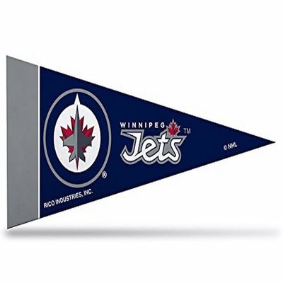 Rico Industries NHL Winnipeg Jets 4-Inch by 9-Inch Classic Mini Pennant Dcor