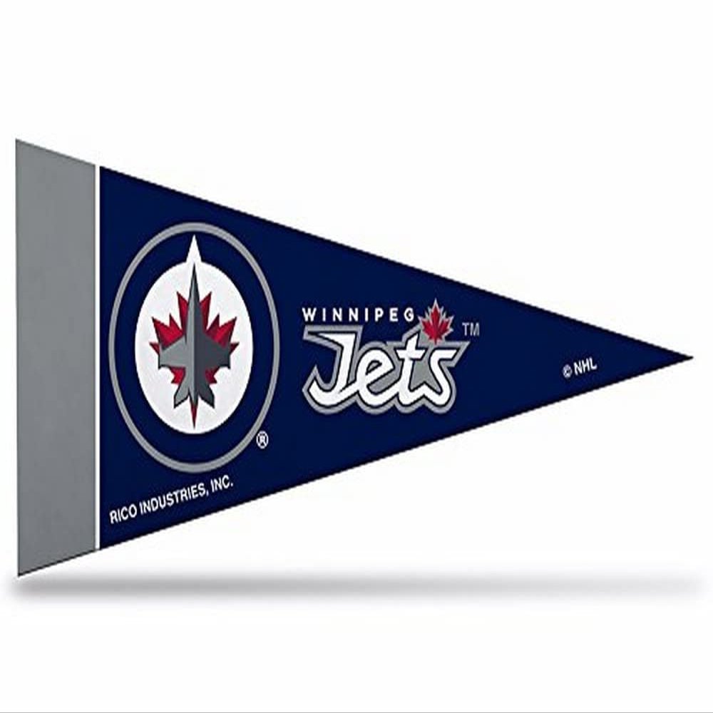 Rico Industries NHL Winnipeg Jets 4-Inch by 9-Inch Classic Mini Pennant Dcor