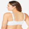 Comfort Choice Women's Plus Size Wireless Back-Close Lounge Bra - 54 G, White view 2