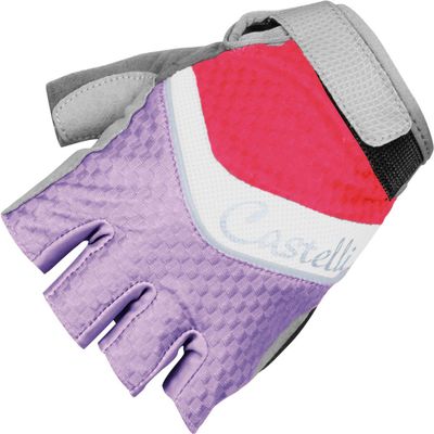 CASTELLI Elite Gel Glove - Women's Wisteria/Wht/Coral Size XS