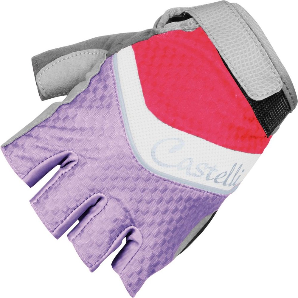 CASTELLI Elite Gel Glove - Women's Wisteria/Wht/Coral Size XS