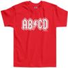 Threadrock Little Boys' ABCD Toddler T-Shirt 2T Red view 1