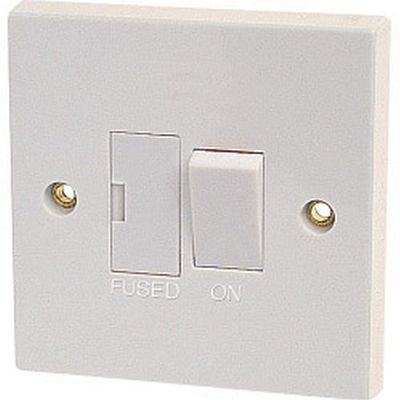 Dencon 13A Switched Fused Spur to BS1363 (One Size) (White)