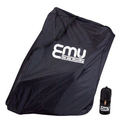 Ostrich (Ostrich) Emu Ring Rows Bag E 11 Black