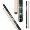Action Black & White Billiards Pool Cue Stick - Double Diamonds - 20oz view 1