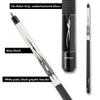 Action Black & White Billiards Pool Cue Stick - White Top w/Black - 18oz view 3