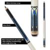 Action Exotic Billiards Pool Cue Stick - Blue w/White Wrap - 18oz view 4