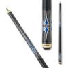 Action Exotic Billiards Pool Cue Stick - Grey w/Blue - 18oz view 2