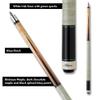 Action Inlay - Billiards Pool Cue Stick - Blonde w/Red & Chocolate Points - 19oz view 3