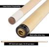 Action Inlay - Billiards Pool Cue Stick - Blonde w/Red & Chocolate Points - 19oz view 4
