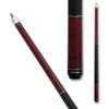 Action RNG02 Burgundy Stained Maple Pool Cue Stick 58 Inch Length with Faux Black Leather Wrapped Grip, Black Rubber Bumper - 18oz view 2