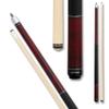 Action RNG02 Burgundy Stained Maple Pool Cue Stick 58 Inch Length with Faux Black Leather Wrapped Grip, Black Rubber Bumper - 19oz view 1