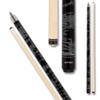 Action VAL01 Value Series Pool Cue - 58" Cue - Hard Maple Shaft with 13mm Boar Skin Tip - Black and Gray Swirl, 19oz view 1