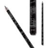 Action VAL01 Value Series Pool Cue - 58" Cue - Hard Maple Shaft with 13mm Boar Skin Tip - Black and Gray Swirl, 19oz view 2