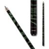 Action VAL02 Value Series Pool Cue - 58" Cue - Hard Maple Shaft with 13mm Boar Skin Tip - Green and Black Swirl, 18oz view 2