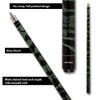 Action VAL02 Value Series Pool Cue - 58" Cue - Hard Maple Shaft with 13mm Boar Skin Tip - Green and Black Swirl, 18oz view 3