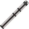 Action 34" Long Pool Cue Hard Carrying Case - Holds 2 Butts & 2 Shafts, Separate Molded Tubes, Large Zippered Accessory Pockets, Adjustable 1" Vinyl Carrying Strap, Fits up to 32" Shaft or Butt, Grey view 2
