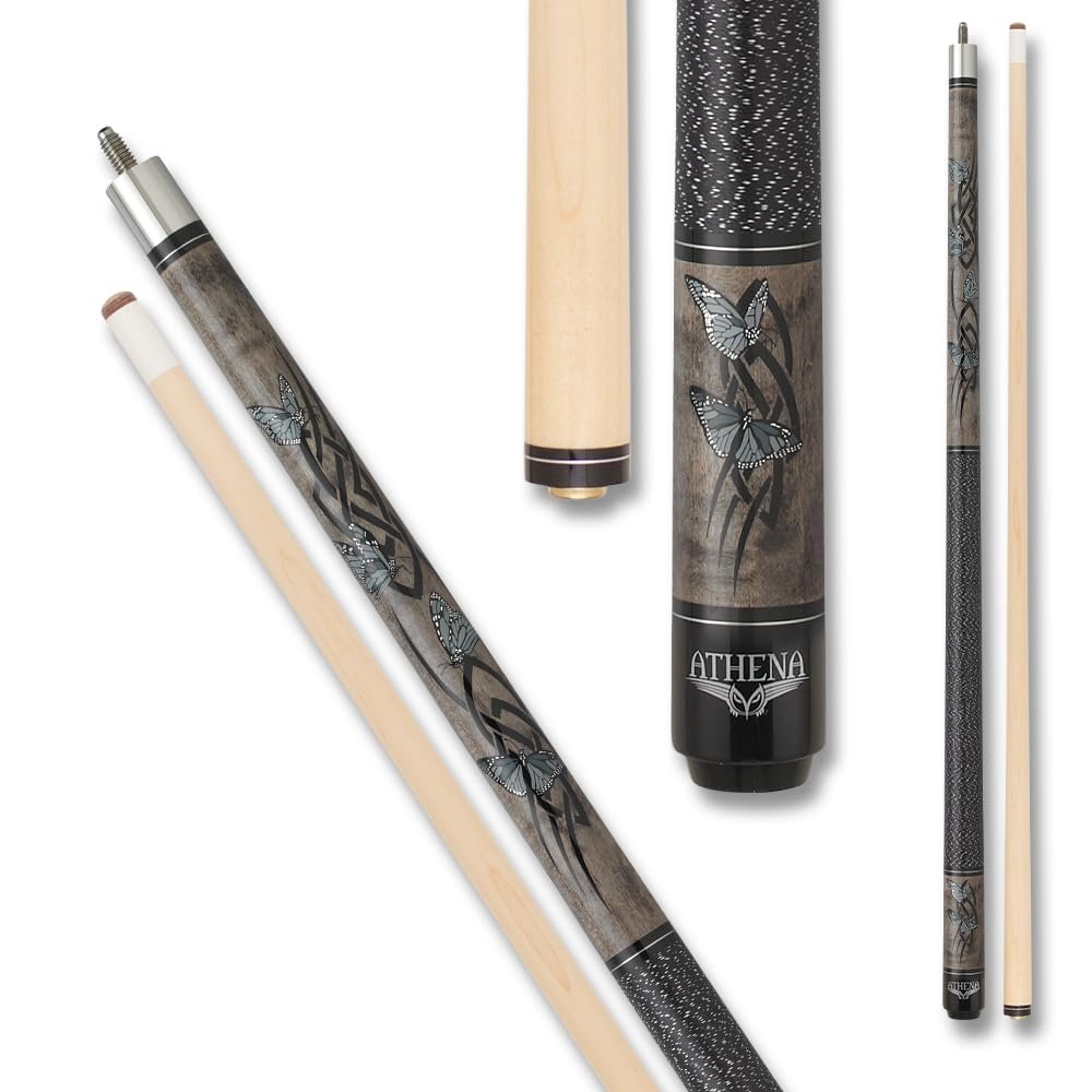 Athena ATH35 Butterflies Pool Cue - 18oz