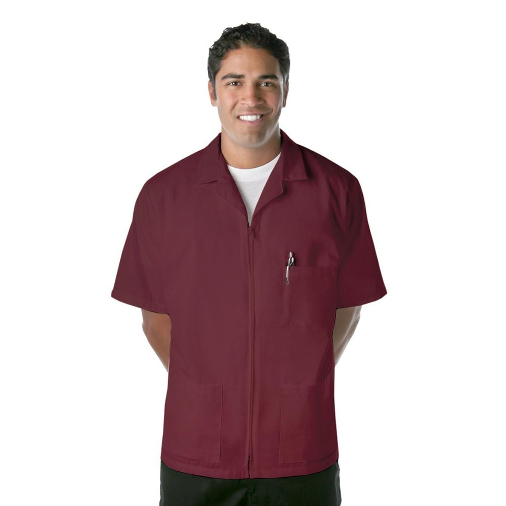 Fame Unisex Zipper Smock - Burgundy/XS (K4-82635)