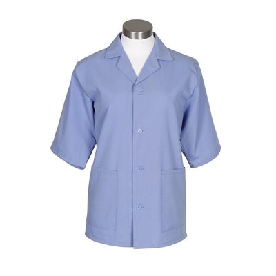 Fame Unisex Button Smock - Counter Coat - Ceil Blue/Medium (K71-82343)