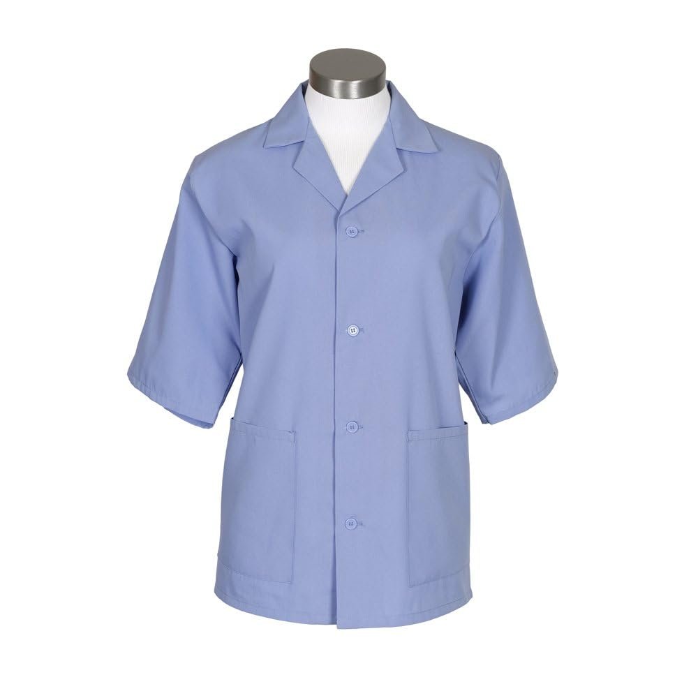 Fame Unisex Button Smock - Counter Coat - Ceil Blue/Medium (K71-82343)