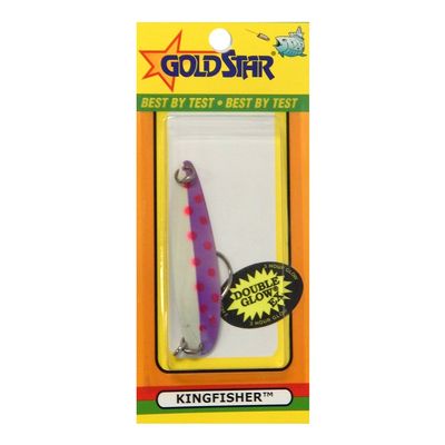SILVER HORDE Kingfisher EX Purple/Glow Spoon, 3"